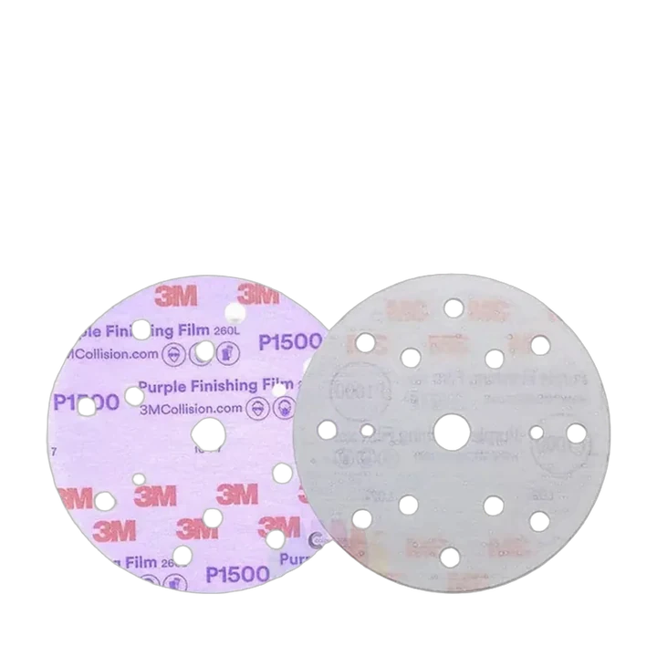 3M Hookit 260L Purple полировальный круг 150 мм, 15 отверстий